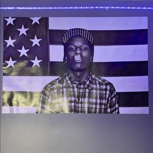 ASAP Rocky Poster, Black and White